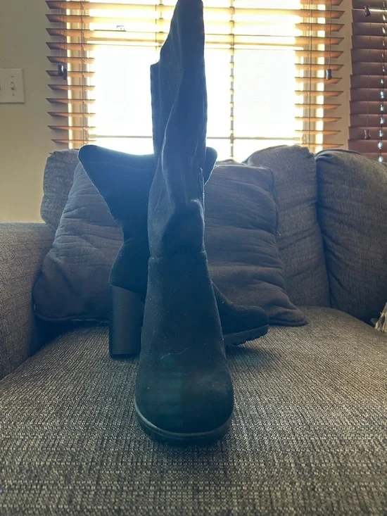 Black Color Zip On Side Allegra K No Box - Picture 2 of 4